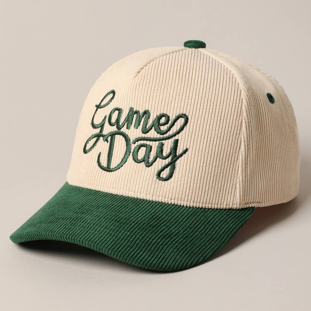 Game Day Corduroy Trucker Baseball Cap