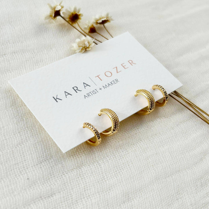 Textured Hoop Set