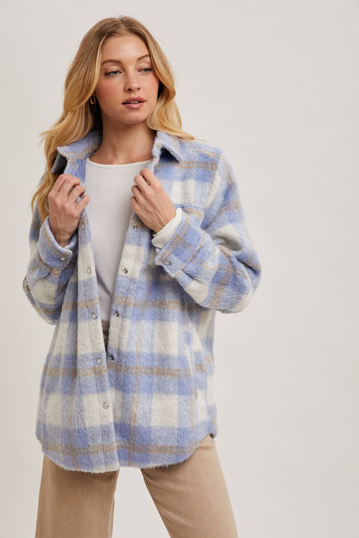 BRUSHED FLANNEL JACKET