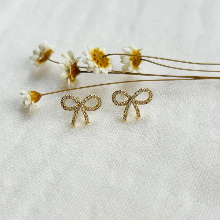 Dainty Bow Studs