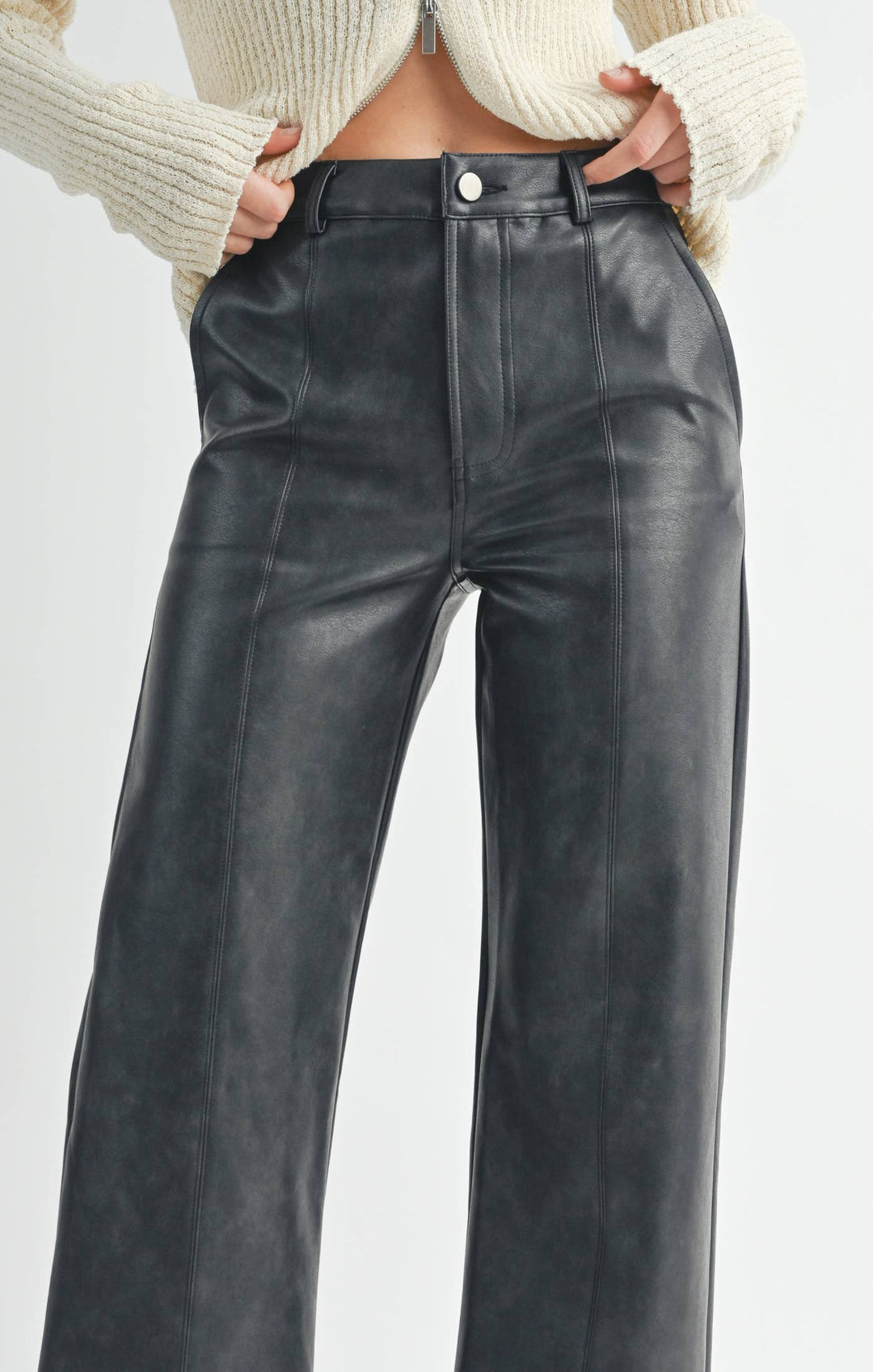 Annie Vegan Leather Pant