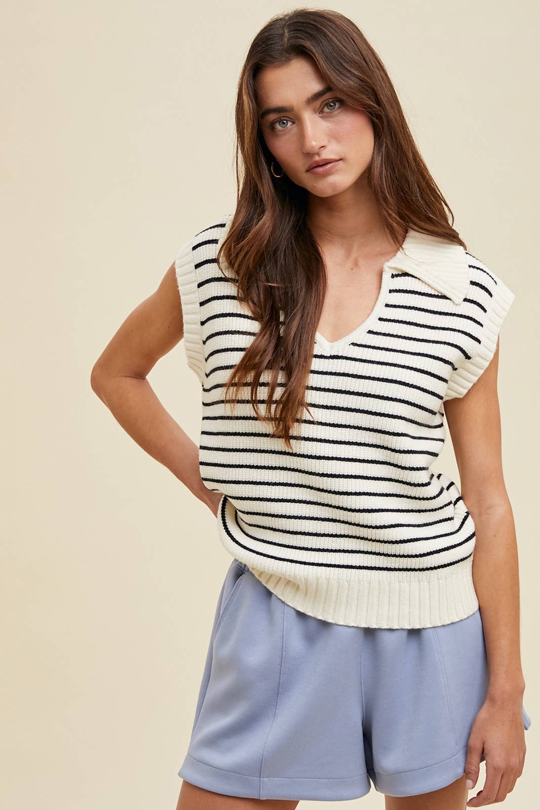 Striped Sweater Vest