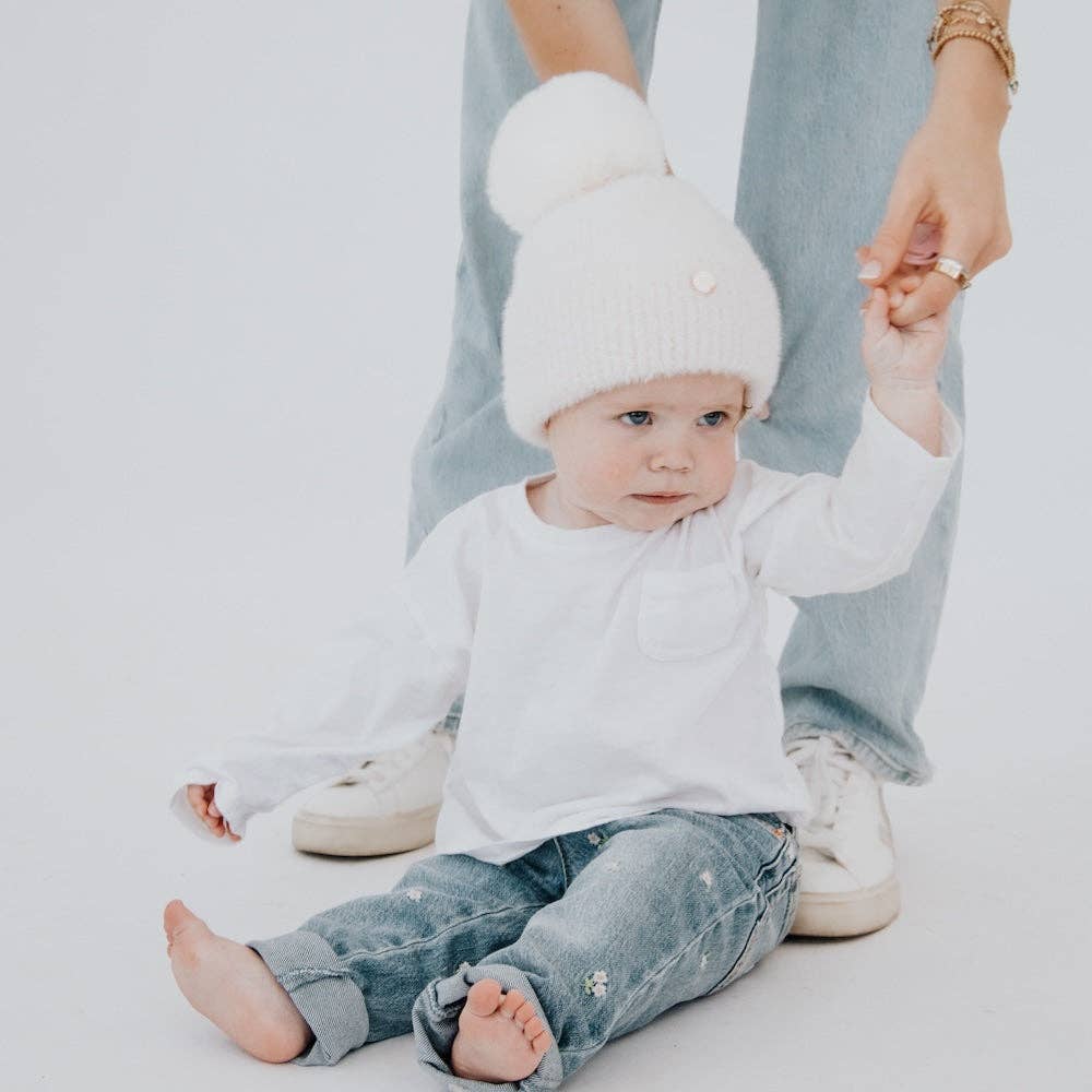 bear cub fuzzy Beanie