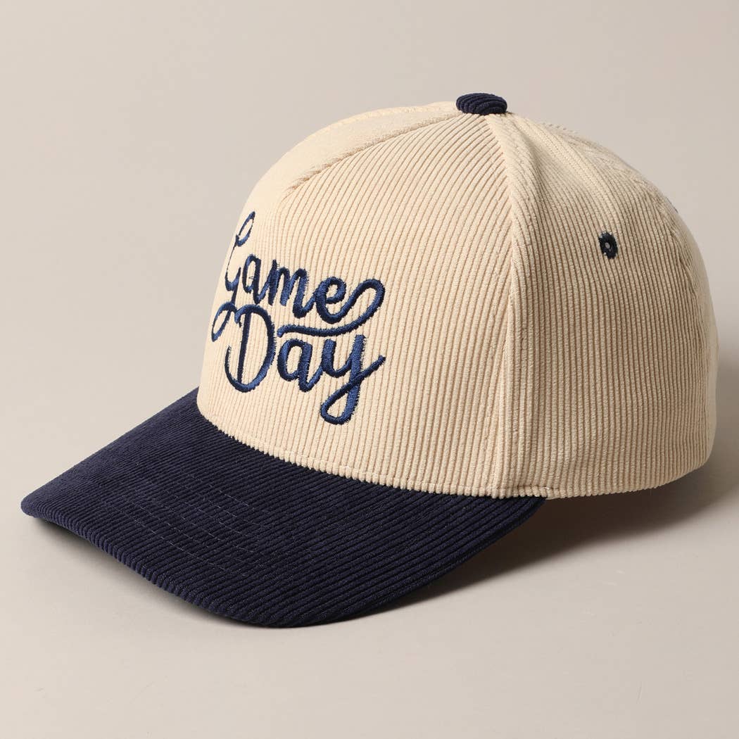 Game Day Corduroy Trucker Baseball Cap