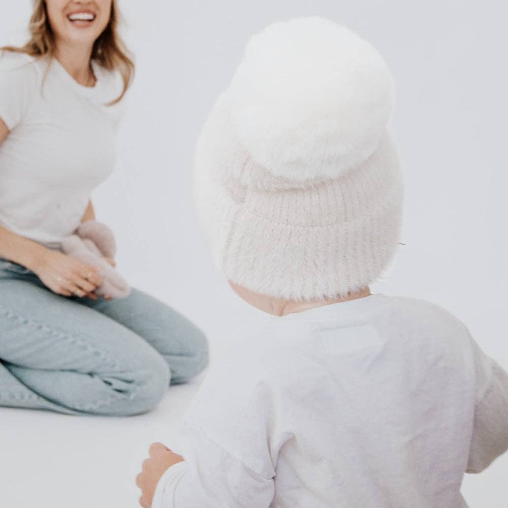 bear cub fuzzy Beanie